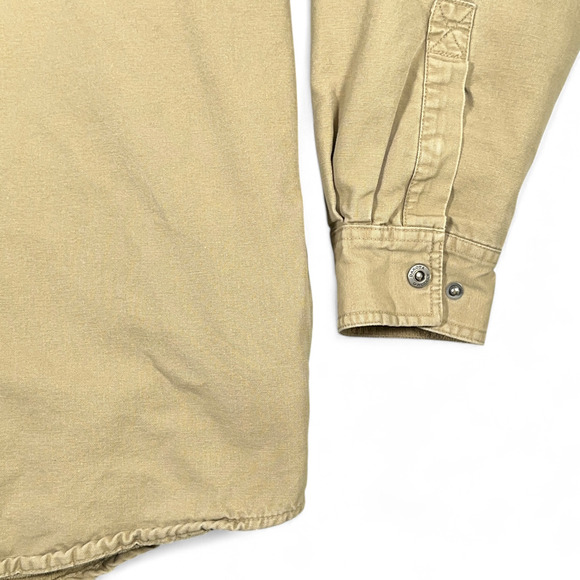 Dakota Grizzly Shirt Adult EXTRA LARGE Brown Lined Shacket Canvas Workwear Barn - Picture 6 of 10